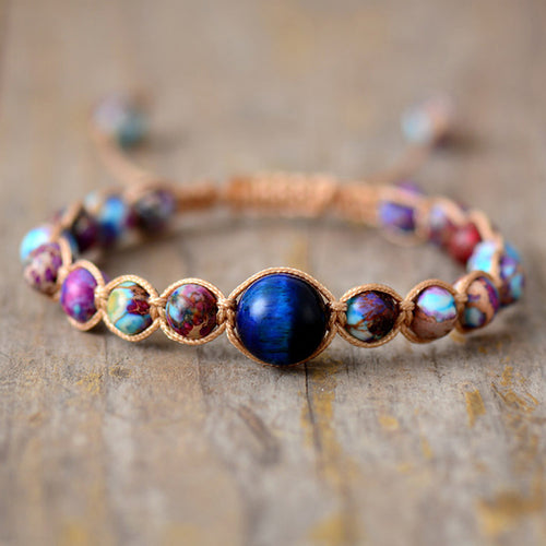 Imperial Jasper & Natural Stone Beaded Bracelet