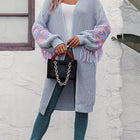 Fringe Sleeve Dropped Sholder Cardigan