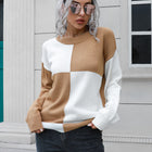 Contrast Drop Shoulder Sweater