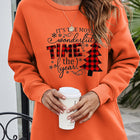 Christmas Tree Graphic Drop Shoulder Sweatshirt