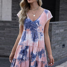 Tie-Dye Ruffle Hem Dress