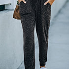Leopard Print Joggers with Pockets