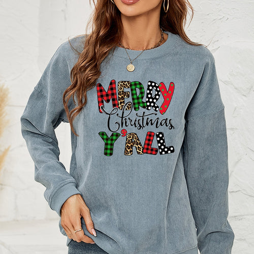 MERRY CHRISTMAS Y'ALL Graphic Sweatshirt