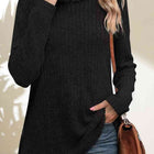 Turtleneck High Low Top