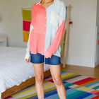 Capture The Day Two Toned Button Up