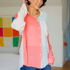 Capture The Day Two Toned Button Up