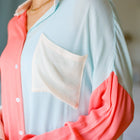 Capture The Day Two Toned Button Up