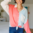 Capture The Day Two Toned Button Up