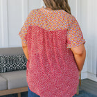 No Competition Mixed Print Button Down