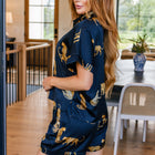 Party Animal Leopard Print Satin Set in Black