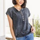 She's Alright Mineral Wash Sleeveless Henley