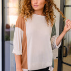 Split Personality Color Block Top