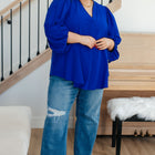 What Do You Say Balloon Sleeve Blouse