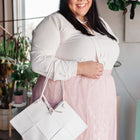 Woven Tote in White