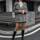 Zip-Up Collared Teddy Jacket