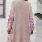 Fringe Sleeve Dropped Sholder Cardigan