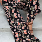Floral Pull-On Wide Leg Pants