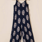 Printed V-Neck Sleeveless Jumpsuit