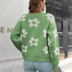 Floral Dropped Shoulder Sweater