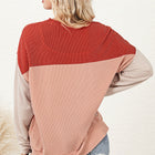Color Block Dropped Shoulder T-Shirt