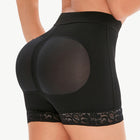 Full Size Pull-On Lace Trim Shaping Shorts