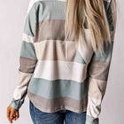 Wide Stripe Top with Pocket