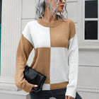 Contrast Drop Shoulder Sweater