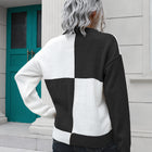 Contrast Drop Shoulder Sweater