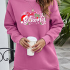 DON'T STOP BELIEVING Graphic Drop Shoulder Sweatshirt