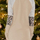 Christmas Tree Graphic Striped Long Sleeve Sweatshirt