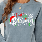 DON'T STOP BELIEVING Graphic Sweatshirt